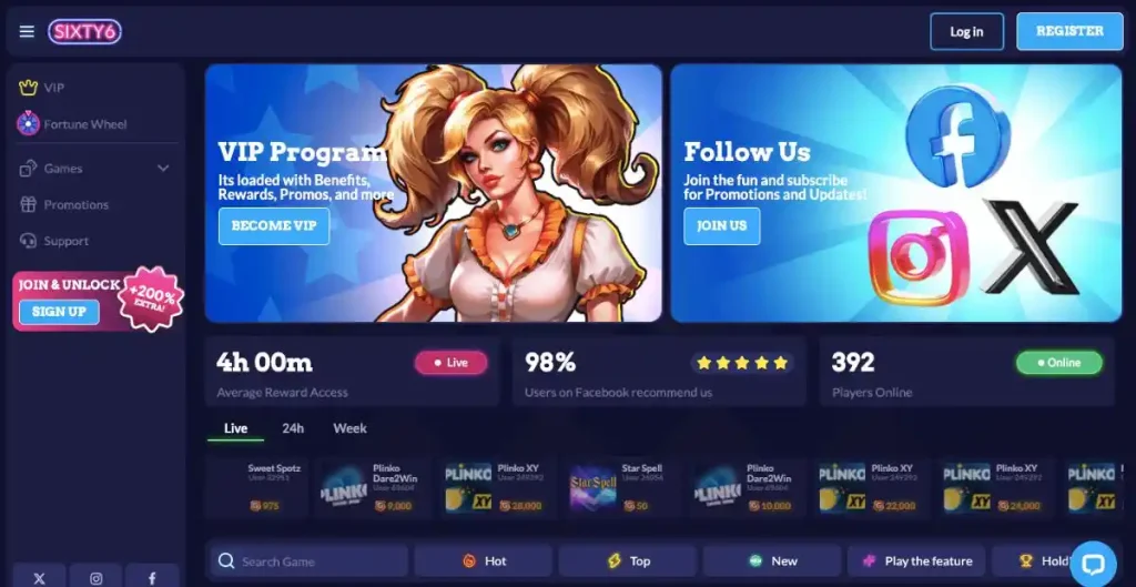 Sixty6 bonus codes